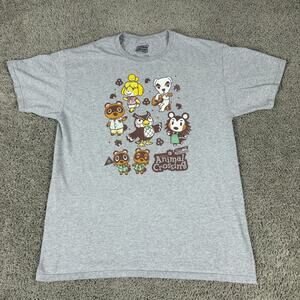 Animal Crossings New Horizons Shirt Mens Large K.K. Slider Blathers Casual
